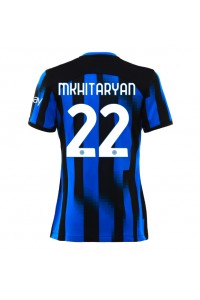 Inter Milan Henrikh Mkhitaryan #22 Fotballdrakt Hjemme Klær Dame 2023-24 Korte ermer